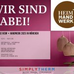 Simplytherm ist auf der Heim + Handwerk 2025 in München – Halle A5, Stand 414 (Eingang Ost)