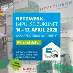 Simplytherm als Aussteller auf der IFH/Intherm – Fußbodenheizung nachrüsten mit Trockensystem