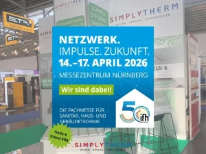 Simplytherm als Aussteller auf der IFH/Intherm – Fußbodenheizung nachrüsten mit Trockensystem
